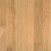 Oak veneer surface l009, warm beige tone, vertical grain pattern with knots, smooth matte finish, seamless plank construction.